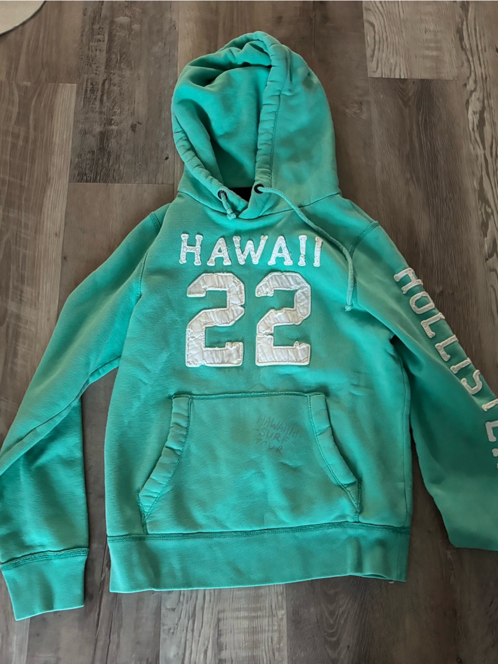 Hollister Teal Hawaii Hoodie M